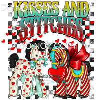 Kisses And Stitches #9155 Sublimation transfers - Heat