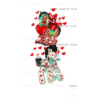 Kisses And Stitches Sleeve #9159 Sublimation transfers -