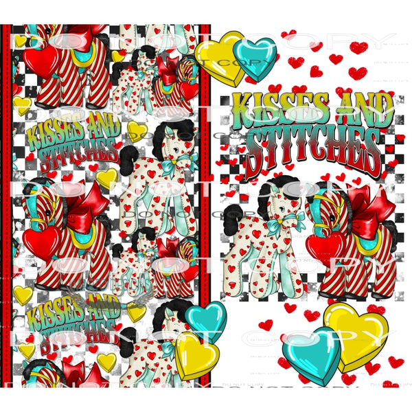 Kisses And Stitches WRAP #9156 Sublimation transfers - Heat