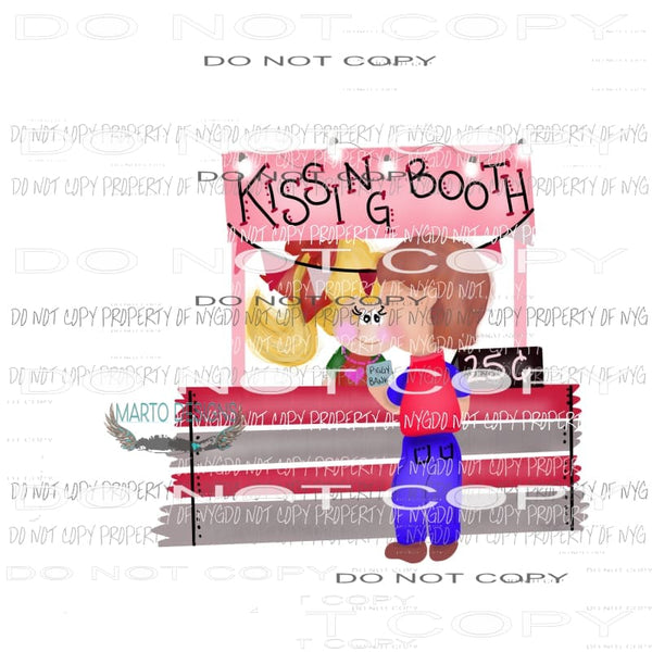 Kissing Booth boy girl Sublimation transfers Heat Transfer