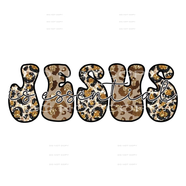 Leopard Jesus # 392 Sublimation transfers - Heat Transfer