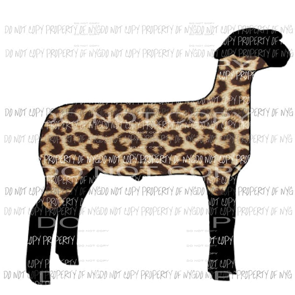 Leopard lamb - sheep Sublimation transfers Heat Transfer
