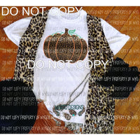 Leopard Pumpkin Graphic tee shirt