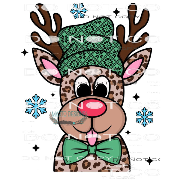 Leopard Reindeer #7785 Sublimation transfers - Heat Transfer