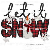 Let It Snow #7465 Sublimation transfers - Heat Transfer
