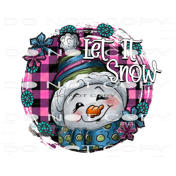 Let It Snow #8083 Sublimation transfers - Heat Transfer