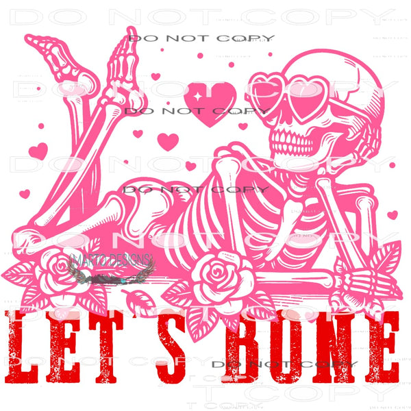 Let’s Bone #8806 Sublimation transfers - Heat Transfer