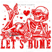 Let’s Bone #8845 Sublimation transfers - Heat Transfer