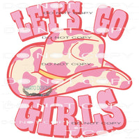 Let’s Go Girls #6410 Sublimation transfers - Heat Transfer