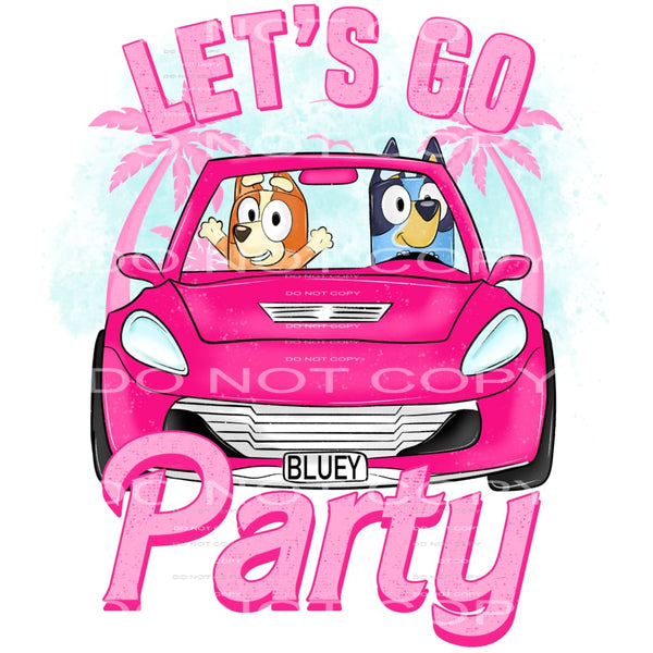 Let’s Go Party #5987 Sublimation transfers - Heat Transfer