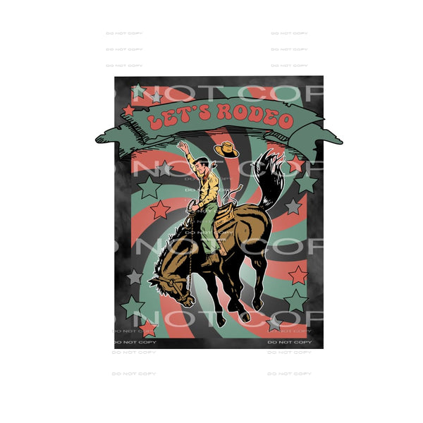 Lets rodeo # 224 Sublimation transfers - Heat Transfer