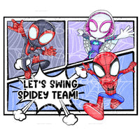 Let’s Swing Spidey Team #5932 Sublimation transfers - Heat