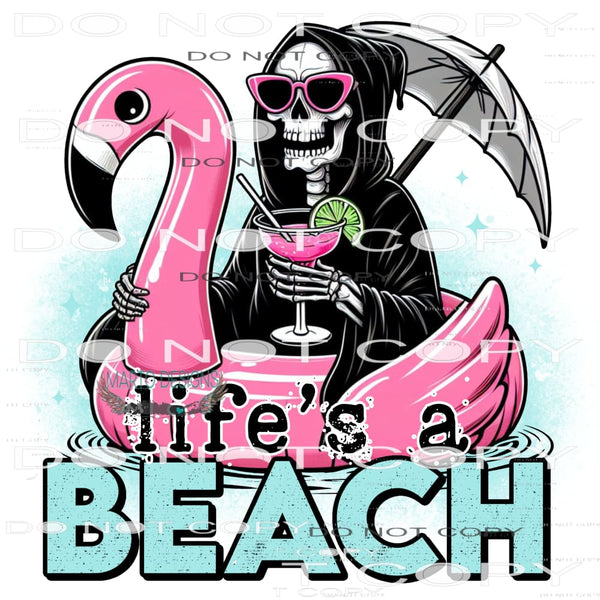 Life’s A Beach #9534 Sublimation transfers - Heat Transfer