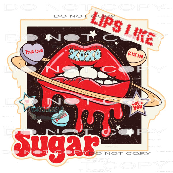 Lips like sugar #11246 Sublimation transfer - Heat Transfer