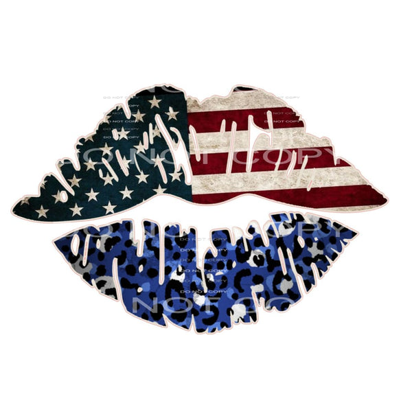 Lips USA #5509 Sublimation transfers - Heat Transfer Graphic