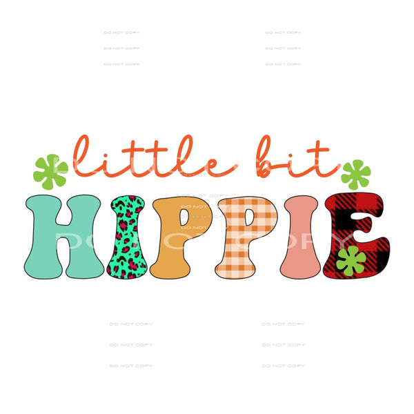 Little Bit Hippie #5568 Sublimation transfers - Heat