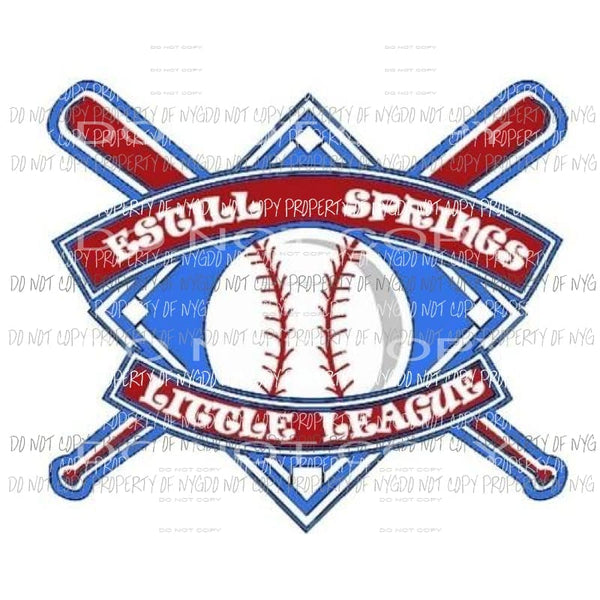 Little League baseball custom Sublimation transfers Heat Transfer