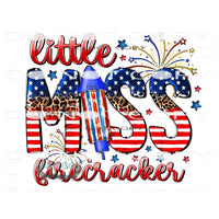 Little Miss Firecracker #10920 Sublimation transfer - Heat
