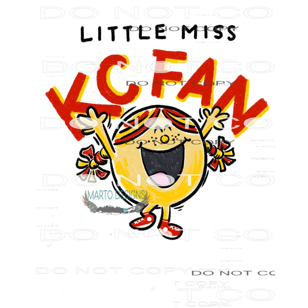 Little Miss KC Fan # 1028 Sublimation transfers - Heat