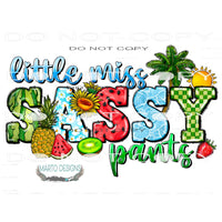 Little Miss Sassy Pants #10638 Sublimation transfers - Heat