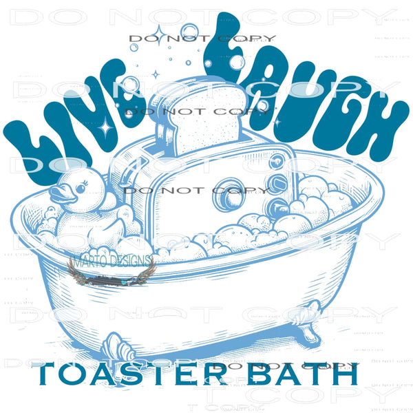 Live Laugh Toaster Bath #9536 Sublimation transfers - Heat
