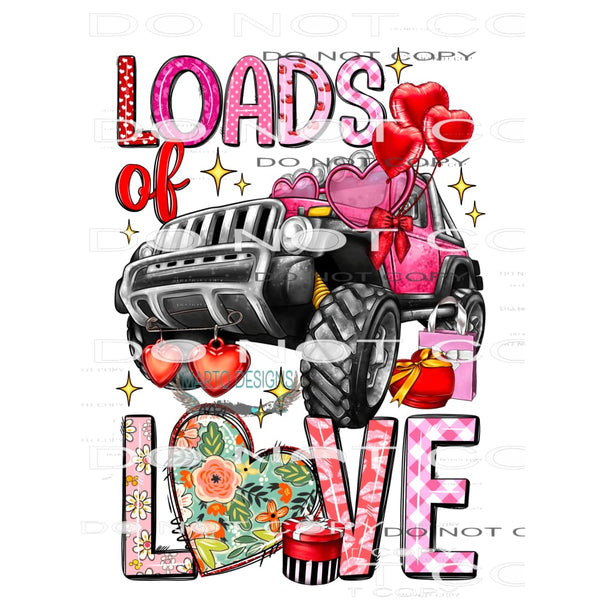 Loads Of Love #8627 Sublimation transfers - Heat Transfer