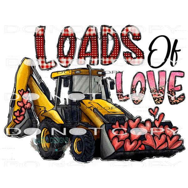 Loads Of Love #9628 Sublimation transfers - Heat Transfer