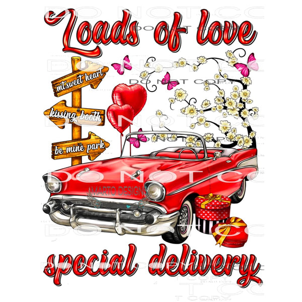 Loads Of Love Special Delivery #8741 Sublimation transfers -