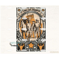 Long Live Cowboys #6875 Sublimation transfers - Heat