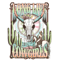 Long live cowgirls # 1019 - Heat Transfer Graphic Tee -