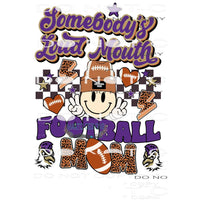 loud mouth football mom chickasha # 1040 Sublimation
