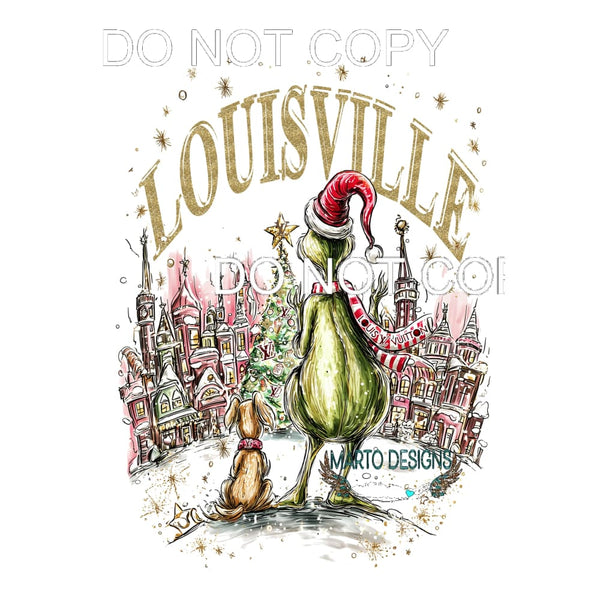 Louisville Grinch # 4492 Sublimation transfers - Heat