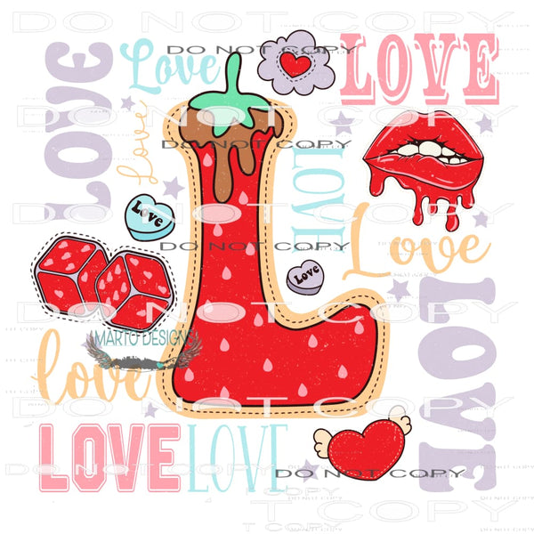 Love #11237 Sublimation transfer - Heat Transfer Graphic
