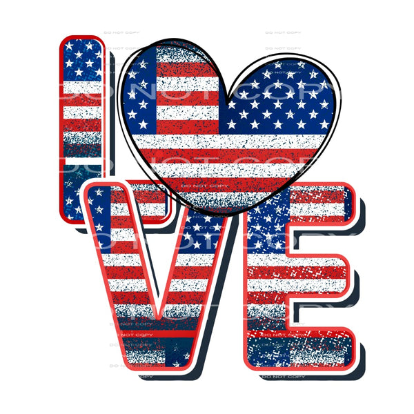 Love #5186 Sublimation transfers - Heat Transfer Graphic Tee