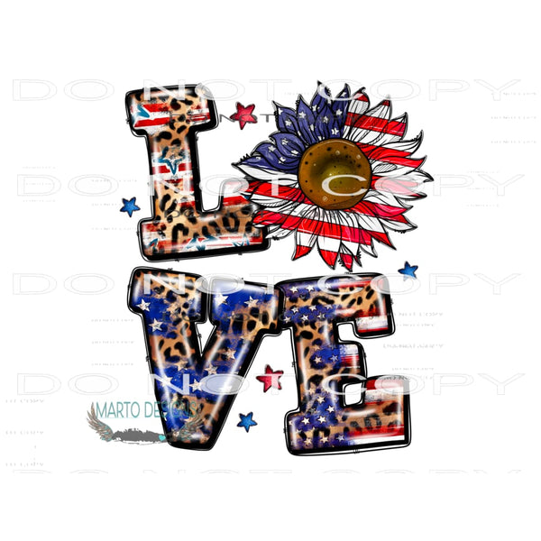 Love America #10845 Sublimation transfers - Heat Transfer