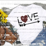 LOVE arrow Heart plaid Sublimation transfers Heat Transfer