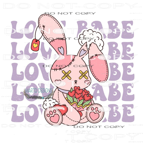 Love Babe #11266 Sublimation transfer - Heat Transfer