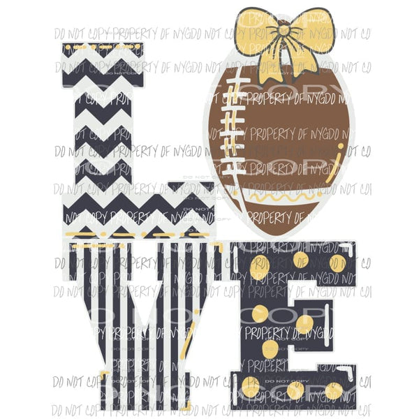 Love Football # 20 Sublimation transfers Heat Transfer