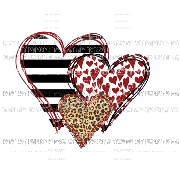 Love heart #24 Sublimation transfers Heat Transfer