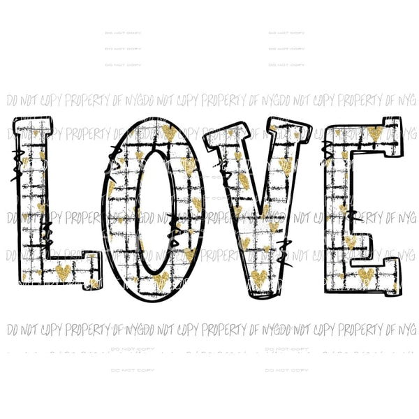 LOVE hearts stripes #2 Sublimation transfers Heat Transfer