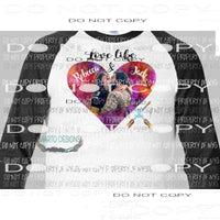 Love Like Jack and Rebecca sublimation transfer Heat Transfer
