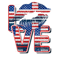 Love lips america # 1058 Sublimation transfer - Heat