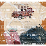Love Truck sublimation transfer Heat Transfer