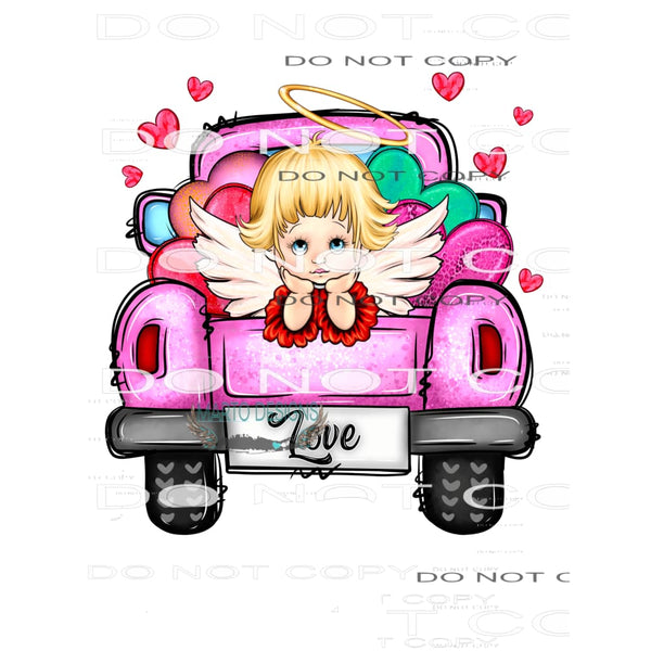 Love Truck With Angle #8731 Sublimation transfers - Heat