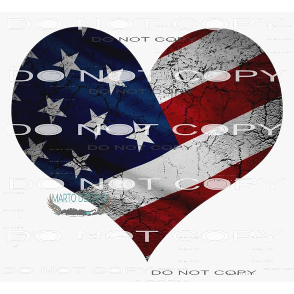 Love USA #10913 Sublimation transfer - Heat Transfer