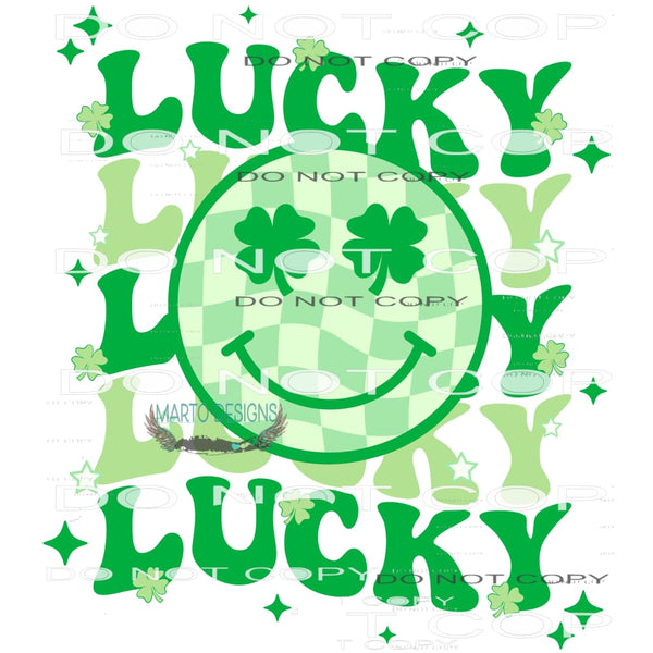 Lucky #8956 Sublimation transfers - Heat Transfer Graphic