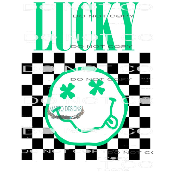 Lucky #8957 Sublimation transfers - Heat Transfer Graphic