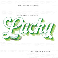 Lucky #9219 Sublimation transfers - Heat Transfer Graphic