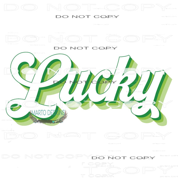 Lucky #9219 Sublimation transfers - Heat Transfer Graphic