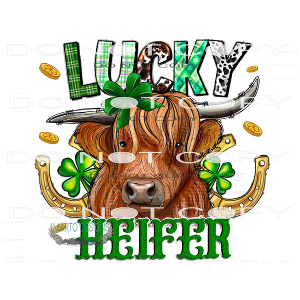Lucky Heifer #9770 Sublimation transfers - Heat Transfer